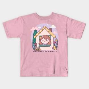 Home Is Where The Introvert Is Kids T-Shirt